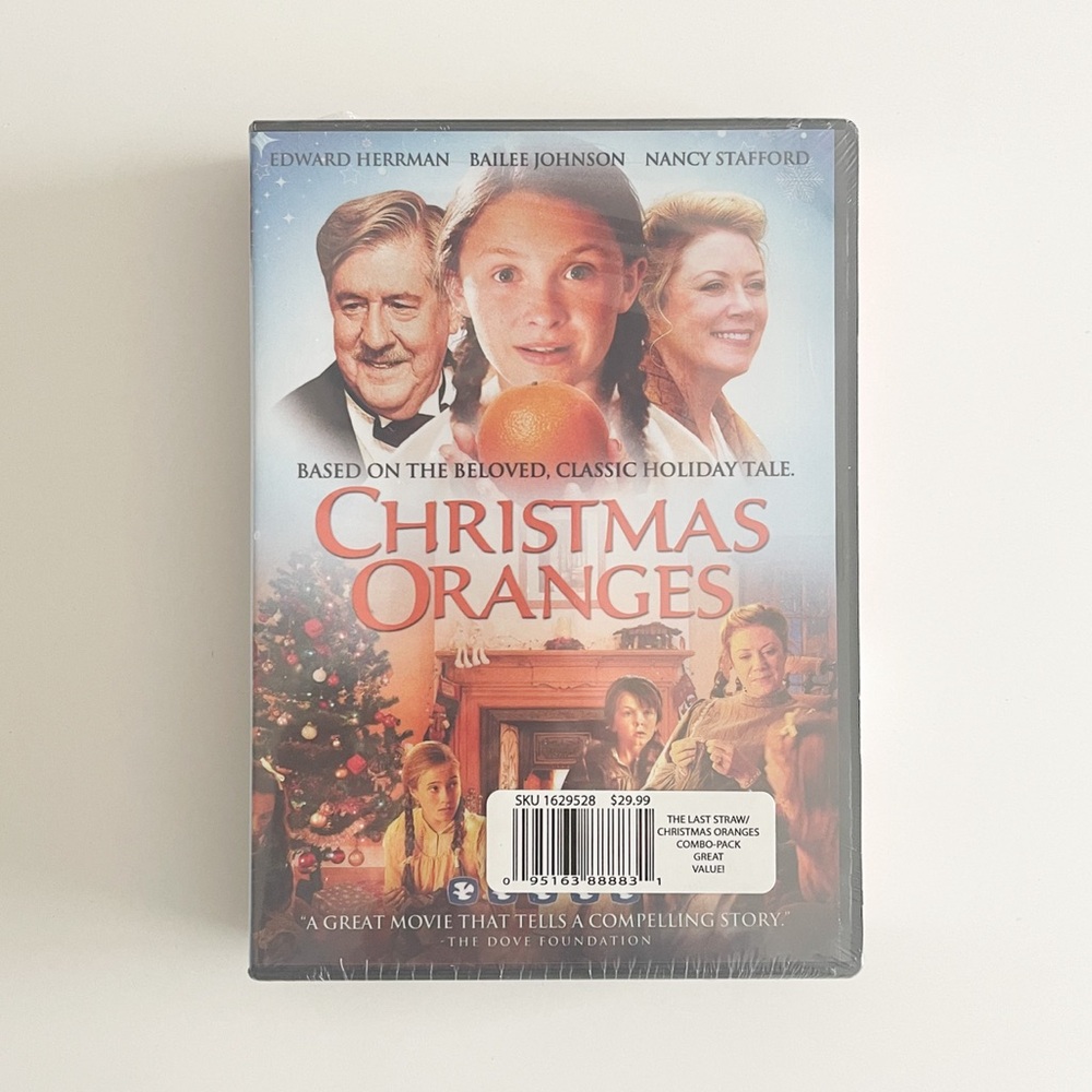 Christmas Oranges/The Last Straw Double Feature (DVD 2Pack) Dove Family - Sealed